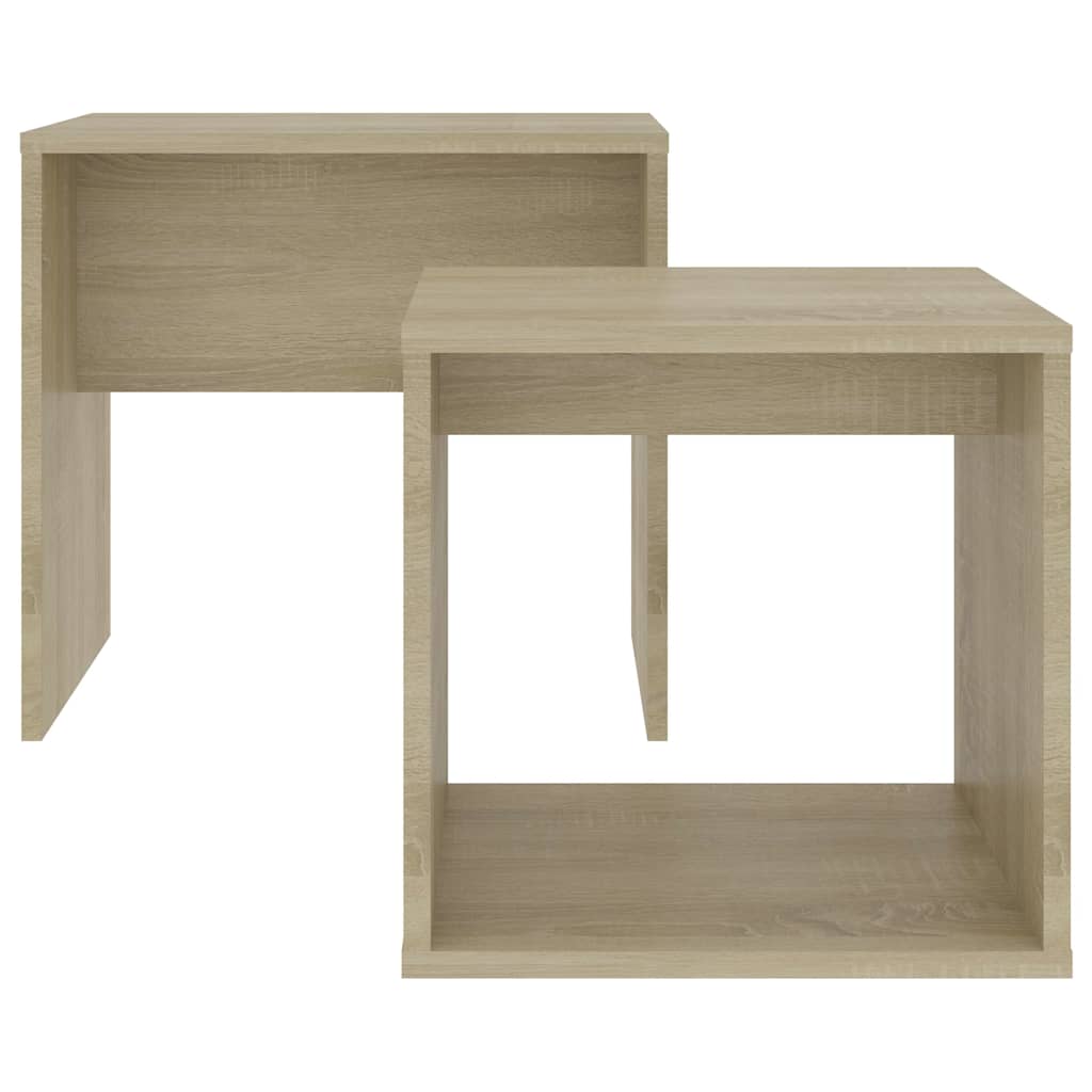 802888 vidaXL Coffee Table Set Sonoma Oak 48x30x45 cm Engineered Wood