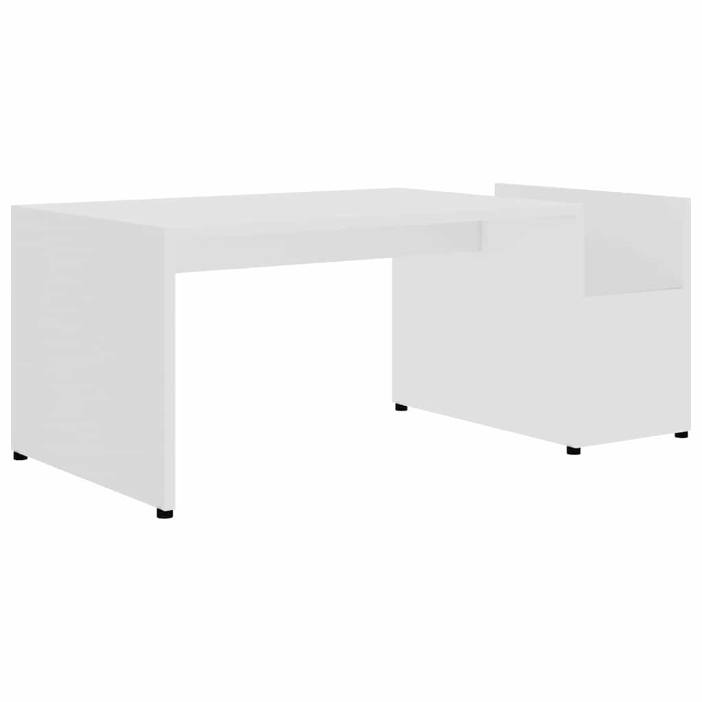 802921 vidaXL Coffee Table White 90x45x35 cm Engineered Wood