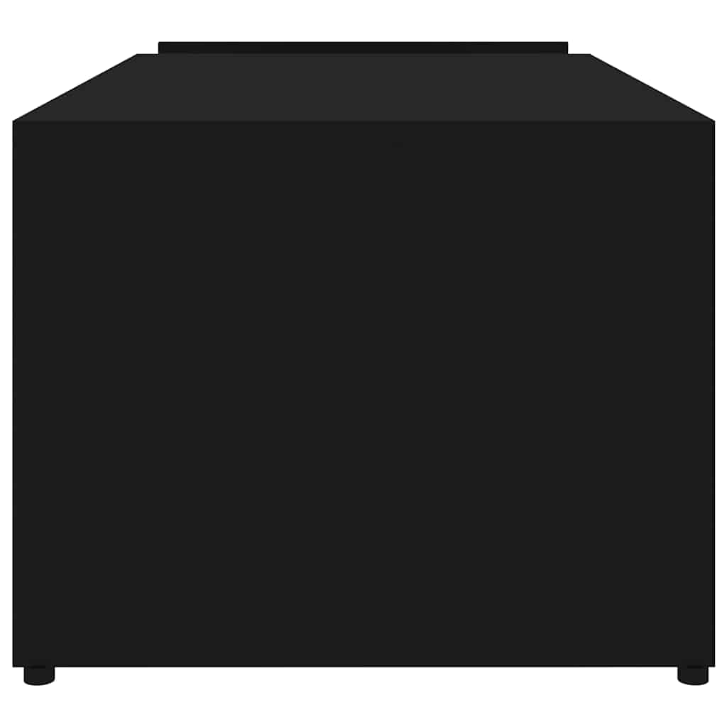 802922 vidaXL Coffee Table Black 90x45x35 cm Engineered Wood