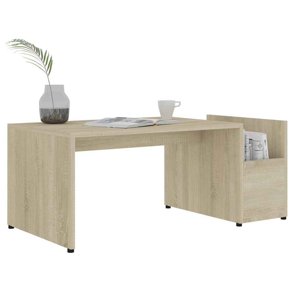 802924 vidaXL Coffee Table Sonoma Oak 90x45x35 cm Engineered Wood