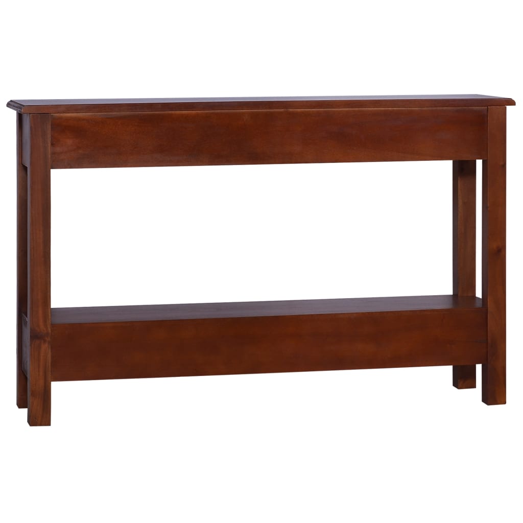 vidaXL Console Table Classical Brown 120x30x75 cm Solid Mahogany Wood