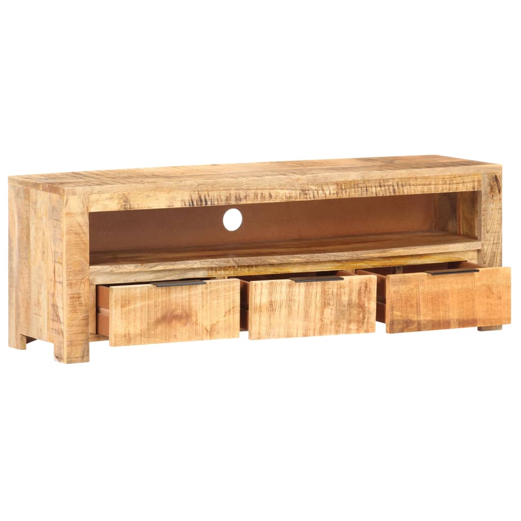 vidaXL TV Cabinet 119x30x41 cm Rough Mango Wood