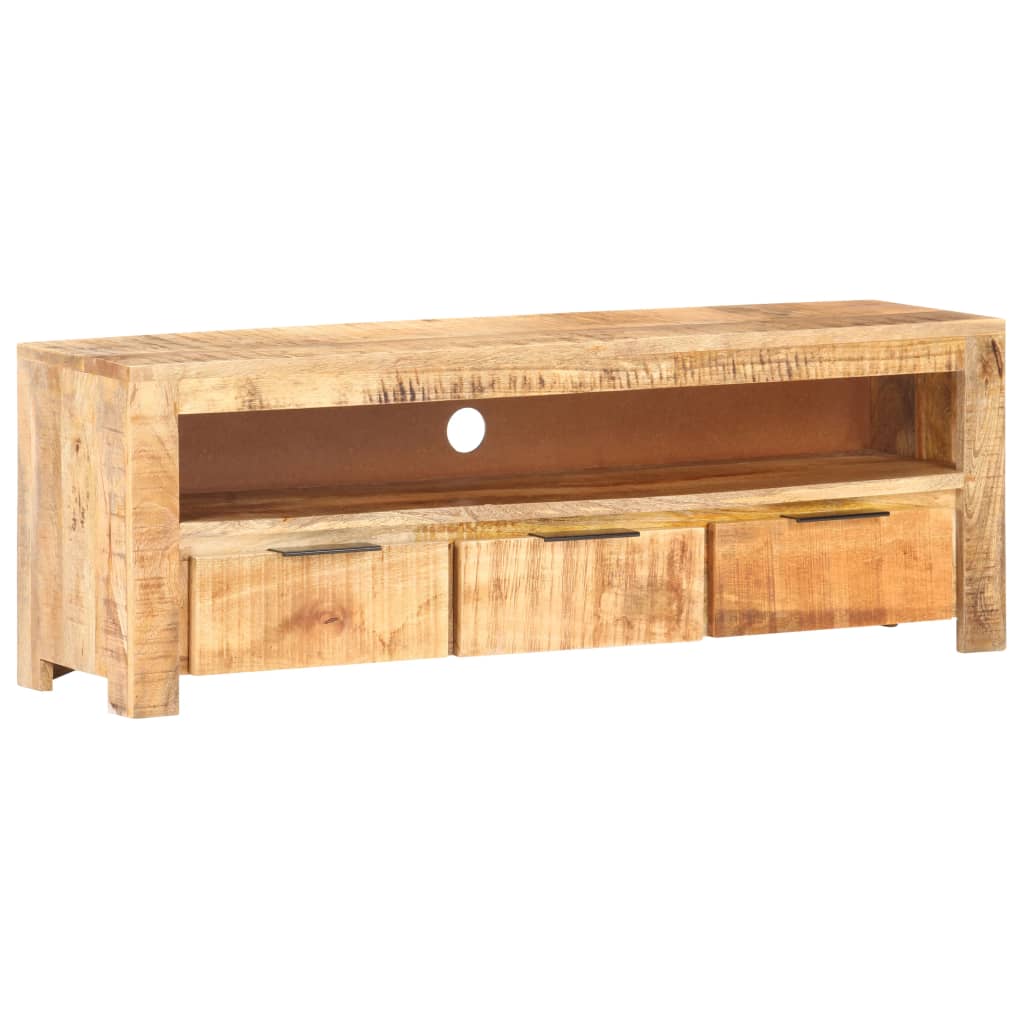 vidaXL TV Cabinet 119x30x41 cm Rough Mango Wood