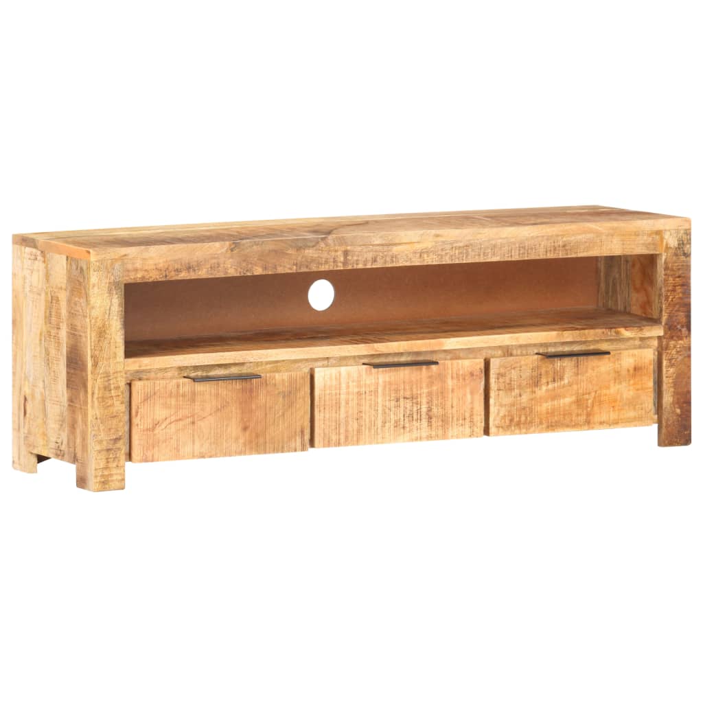 vidaXL TV Cabinet 119x30x41 cm Rough Mango Wood