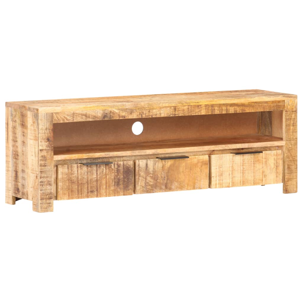 vidaXL TV Cabinet 119x30x41 cm Rough Mango Wood