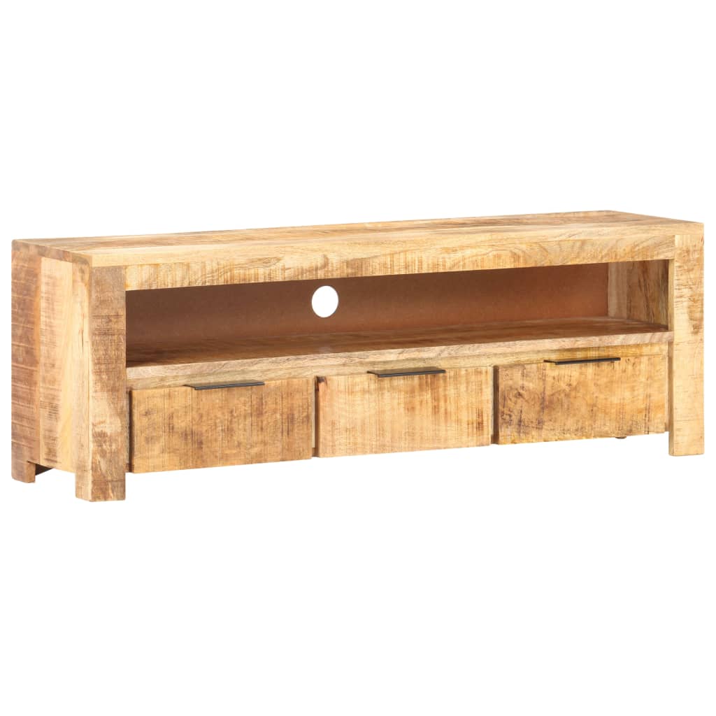 vidaXL TV Cabinet 119x30x41 cm Rough Mango Wood