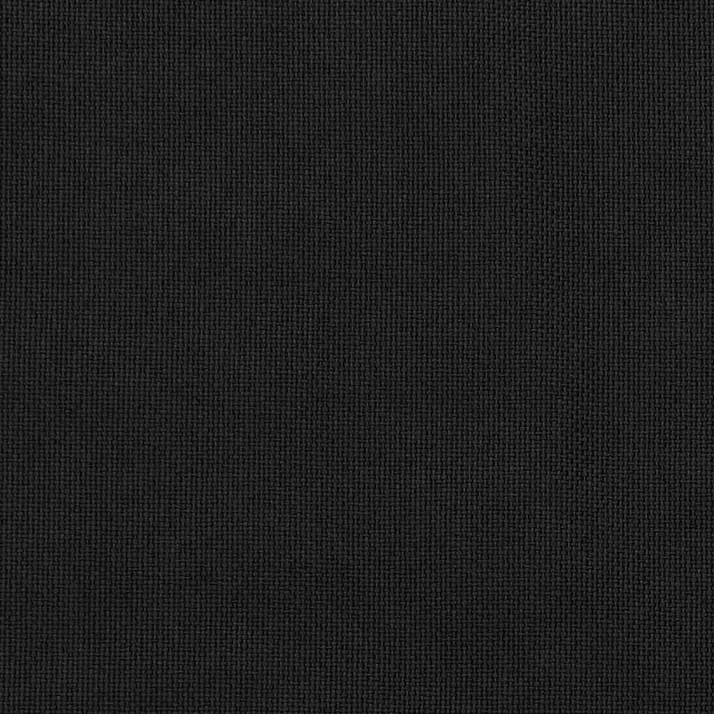 Linen-Look Blackout Curtains with Grommets Black 290x245cm