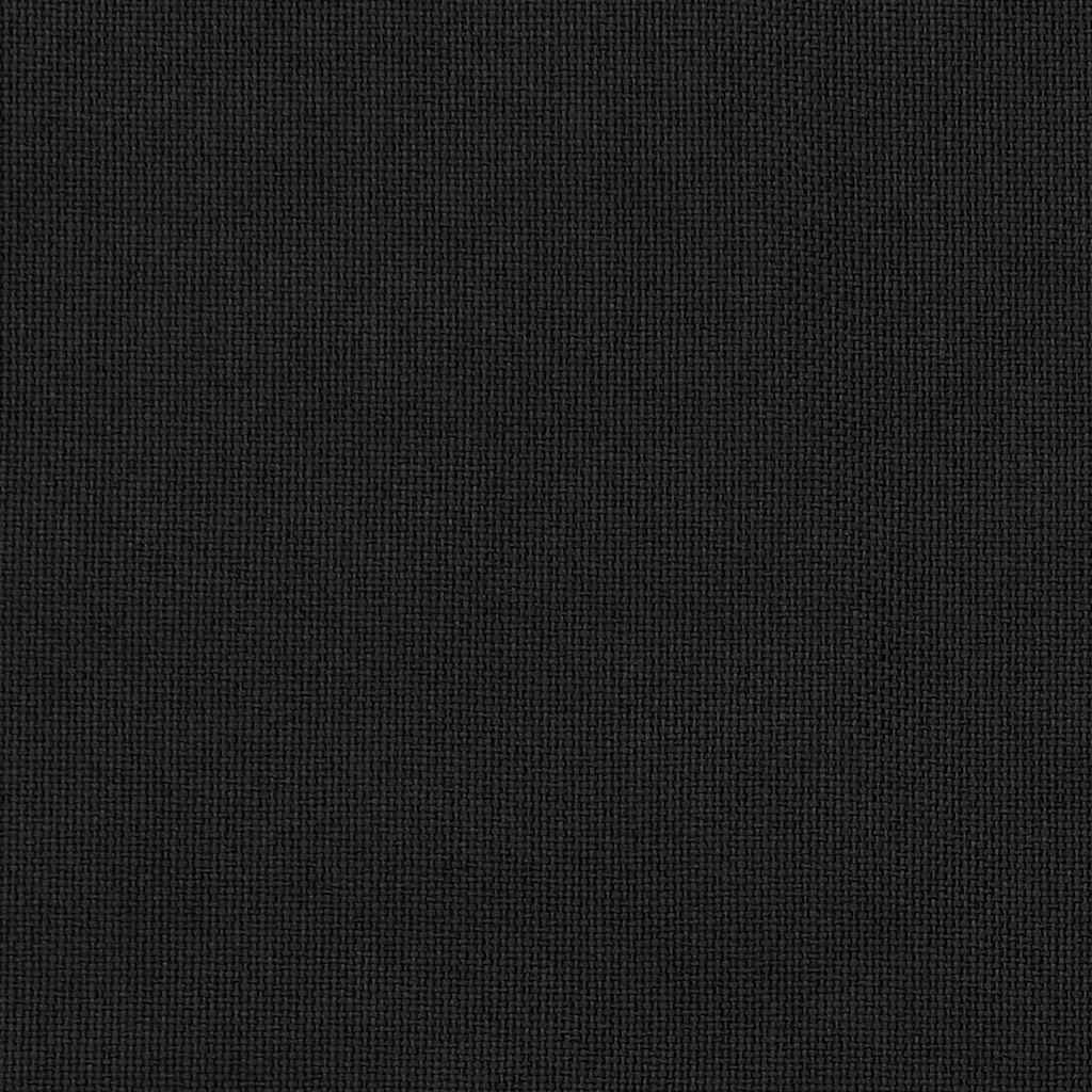 Linen-Look Blackout Curtains with Hooks 2 pcs Black 140x225 cm