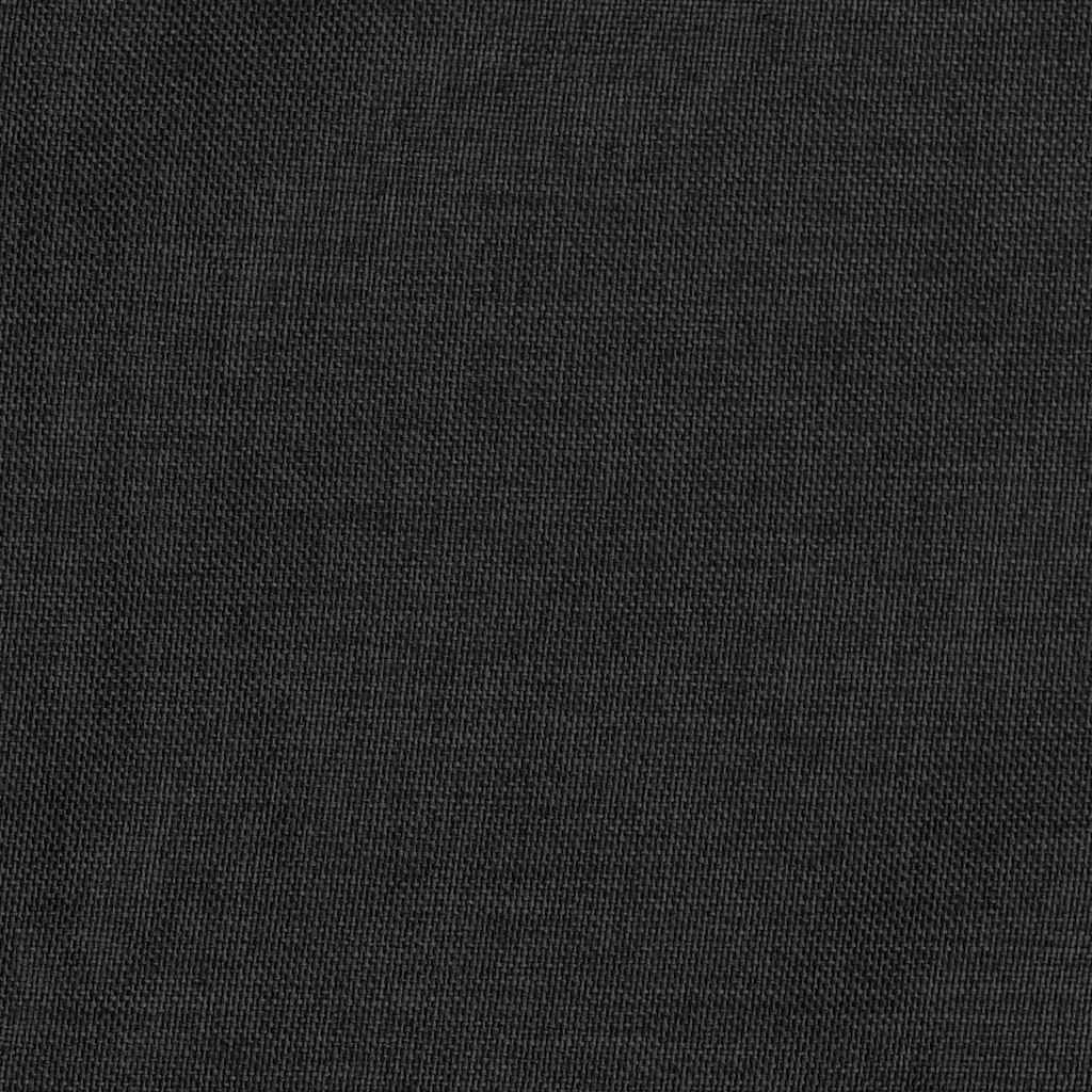 Linen-Look Blackout Curtains 2 pcs Anthracite 140x175cm