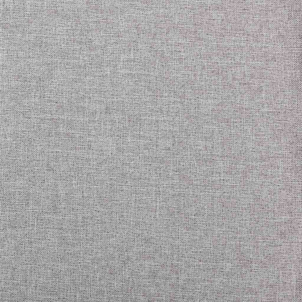 Linen-Look Blackout Curtains with Grommets 2pcs Grey 140x245cm