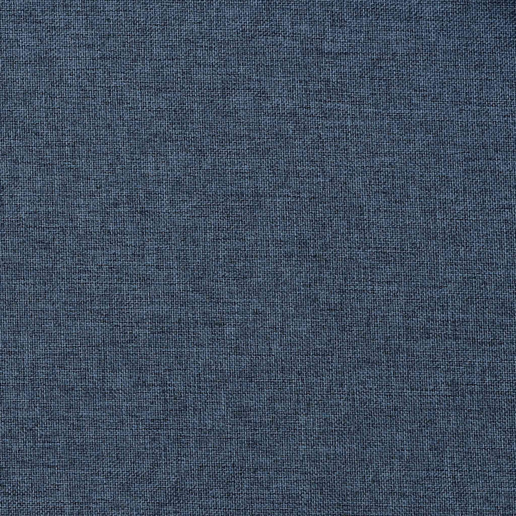 Linen-Look Blackout Curtains with Grommets 2 pcs Blue 140x245cm