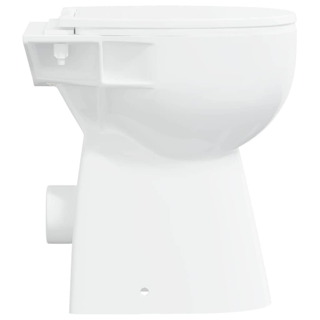 Rimless Toilet 7 cm Extra Height Soft Close Ceramic White