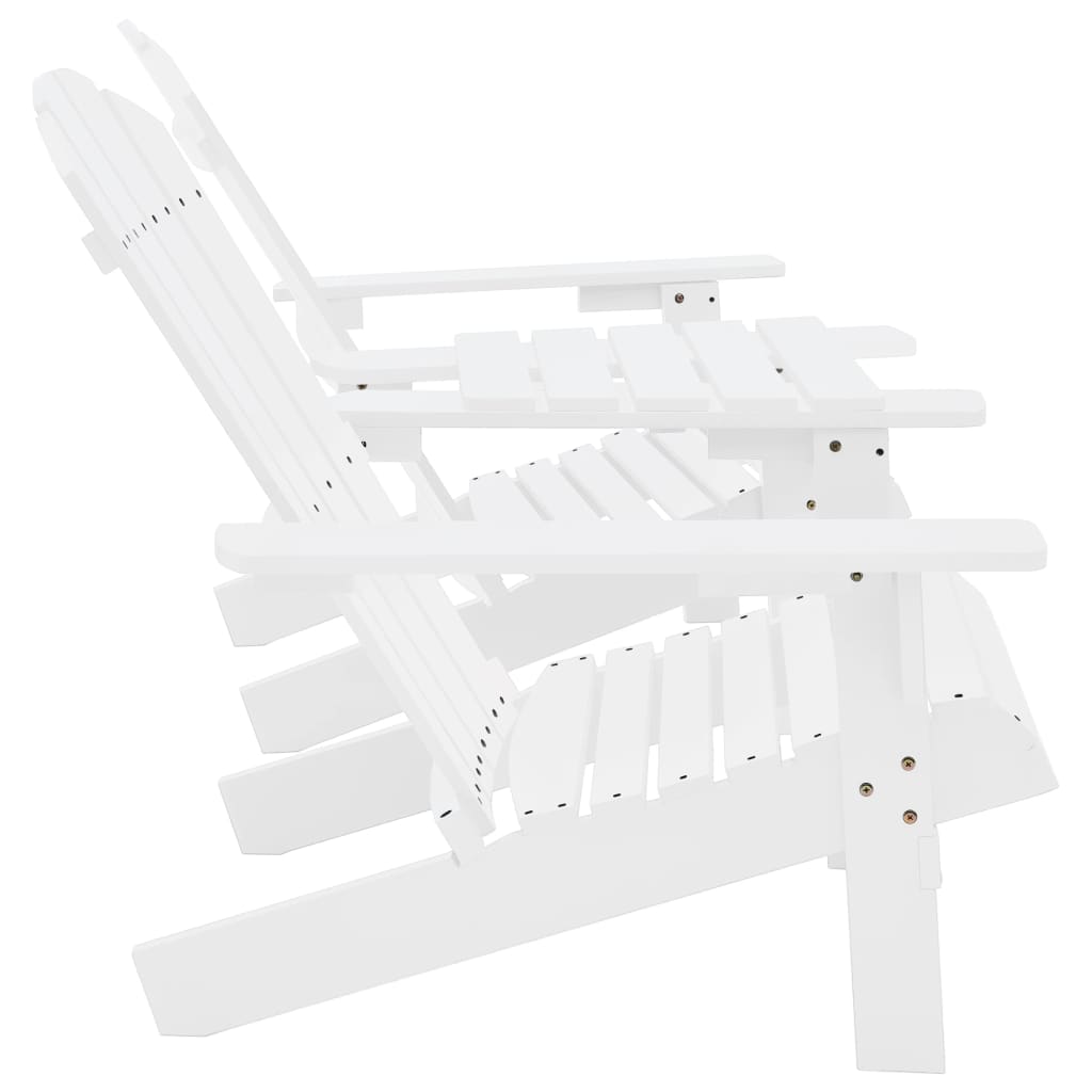 Garden Chair | White | Solid fir wood | Regular | Ergonomic
