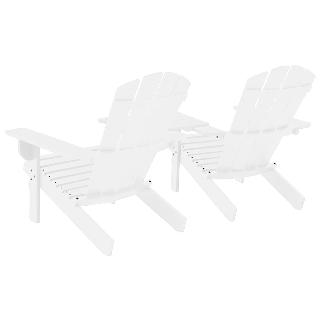 Garden Chair | White | Solid fir wood | Regular | Ergonomic