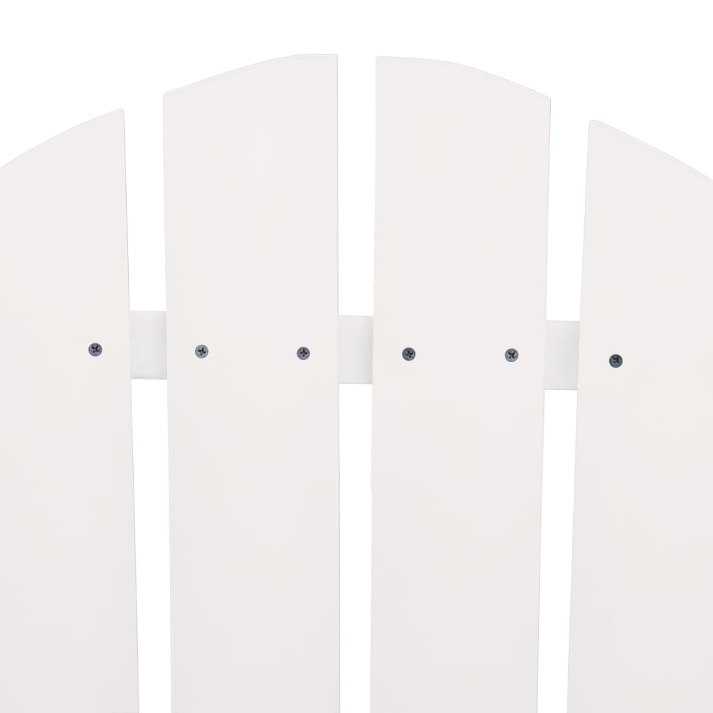 Garden Chair | White | Solid fir wood | Regular | Ergonomic