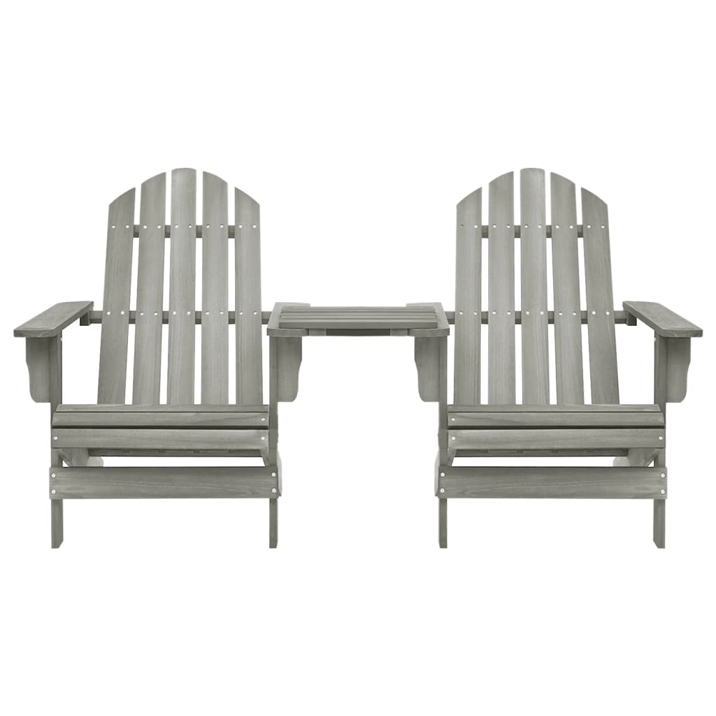 Garden Chair | Grey | Solid Fir Wood | Regular | Durable
