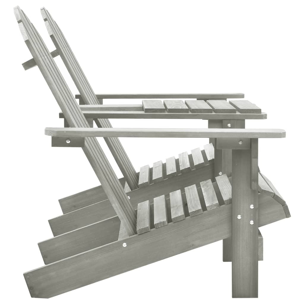Garden Chair | Grey | Solid Fir Wood | Regular | Durable