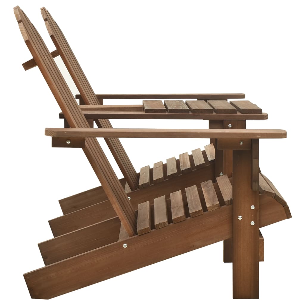 Garden Chair | Brown | Solid fir wood | Standard | Ergonomic