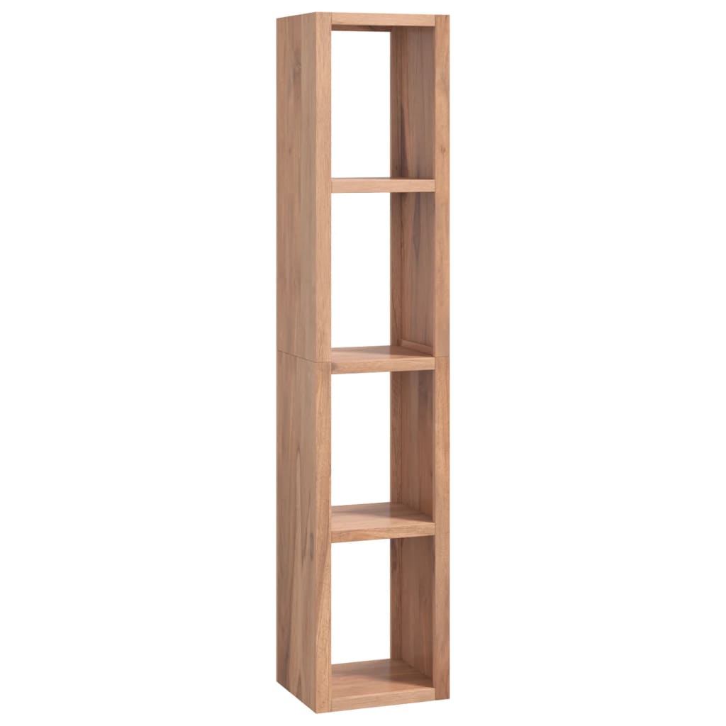 vidaXL Book Cabinet 35x30x168 cm Solid Wood Teak