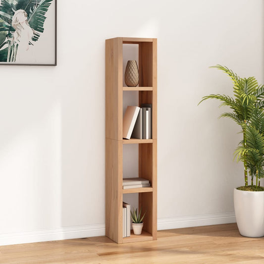 vidaXL Book Cabinet 35x30x168 cm Solid Wood Teak