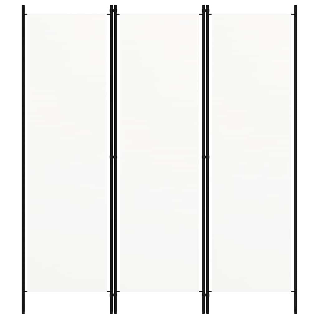 3-Panel Room Divider White 150x180 cm