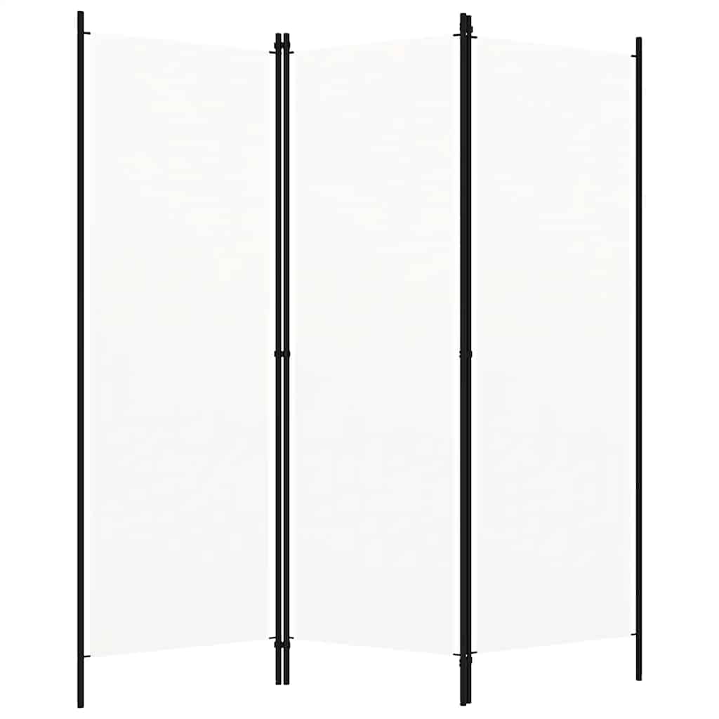 3-Panel Room Divider White 150x180 cm
