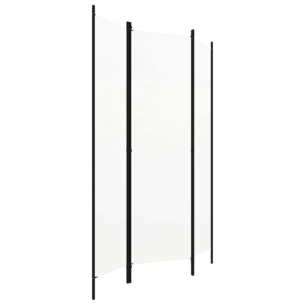 3-Panel Room Divider White 150x180 cm
