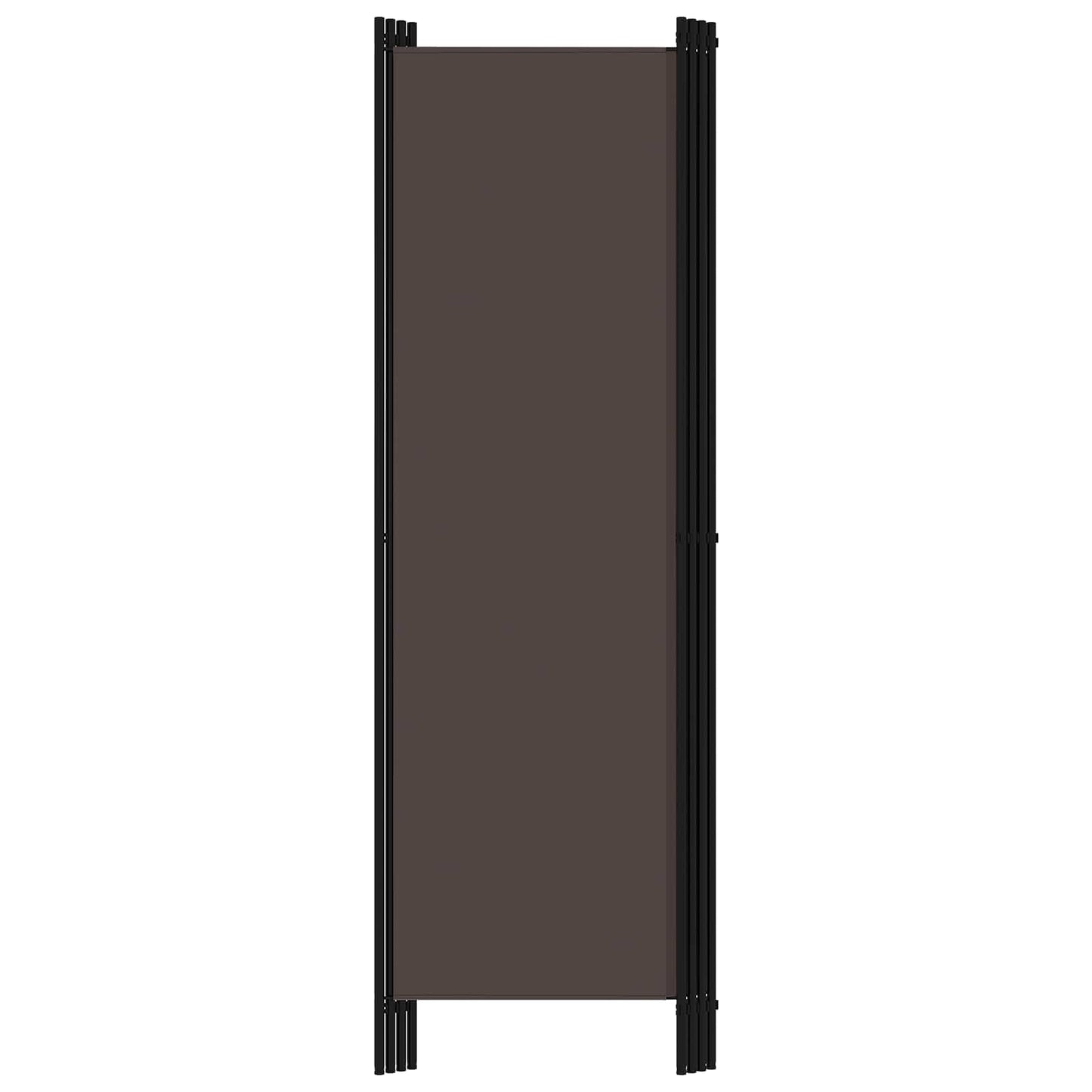 320720 vidaXL 4-Panel Room Divider Brown 200x180 cm