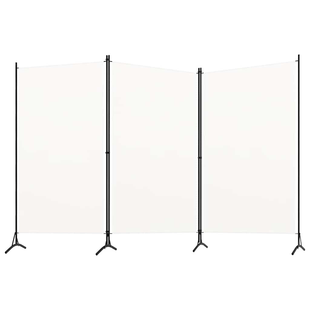 3-Panel Room Divider White 260x180 cm