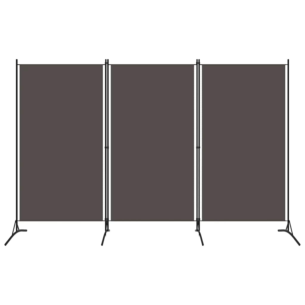3-Panel Room Divider Anthracite 260x180 cm