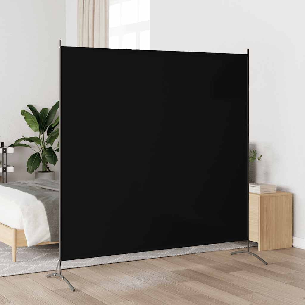 1-Panel Room Divider Black 175x180 cm