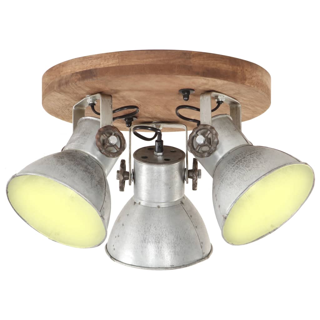 Industrial Ceiling Lamp 25 W Silver 42x27cm E27