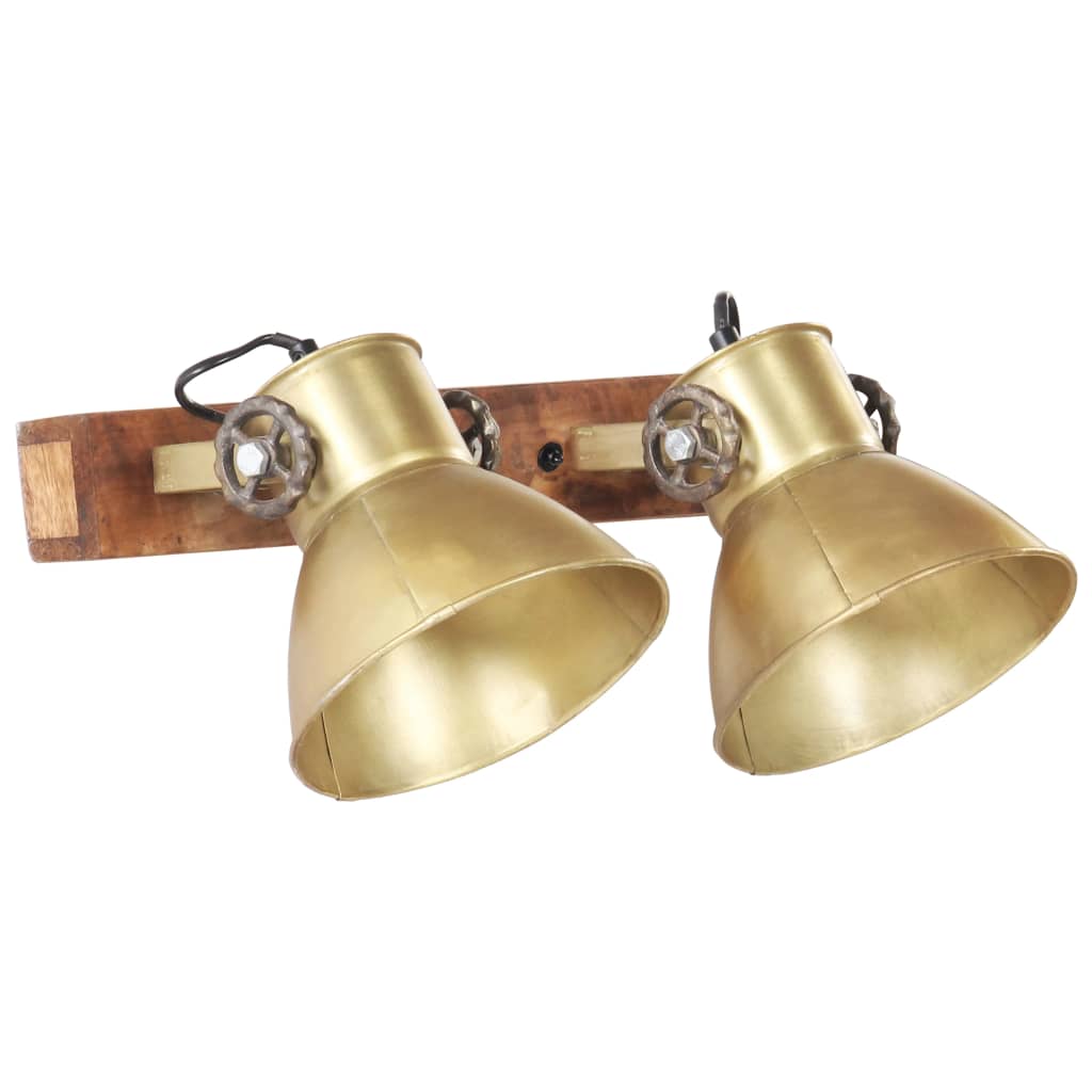 Industrial Wall Lamp Brass 45x25 cm E27