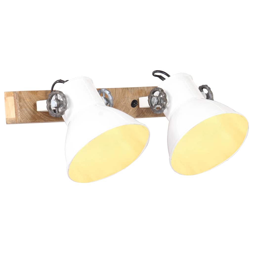 320518 vidaXL Industrial Wall Lamp White 45x25 cm E27