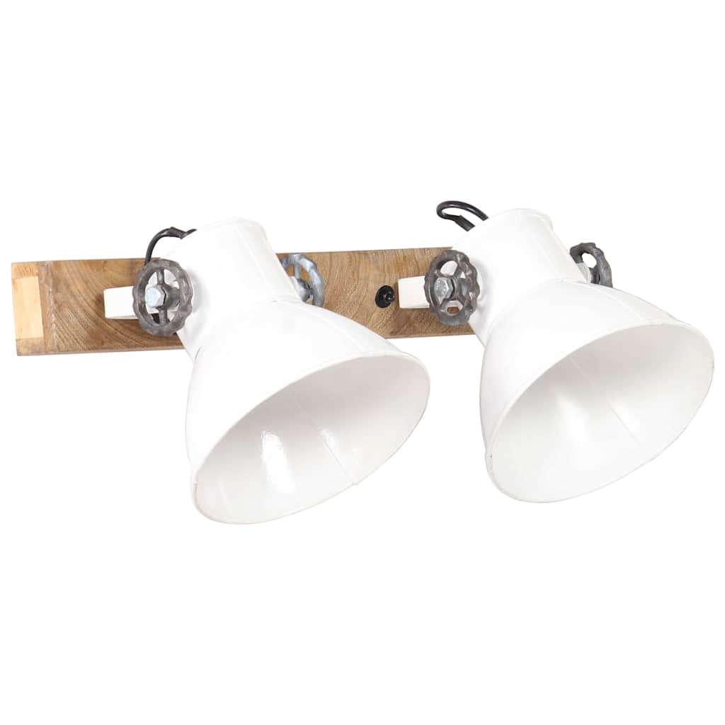 320518 vidaXL Industrial Wall Lamp White 45x25 cm E27