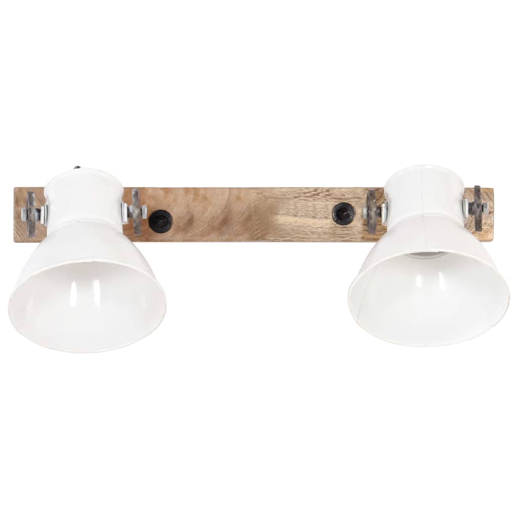 320518 vidaXL Industrial Wall Lamp White 45x25 cm E27