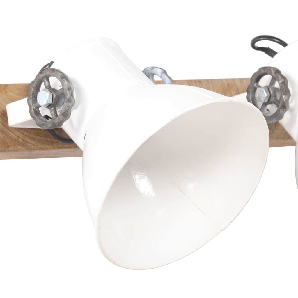 320518 vidaXL Industrial Wall Lamp White 45x25 cm E27