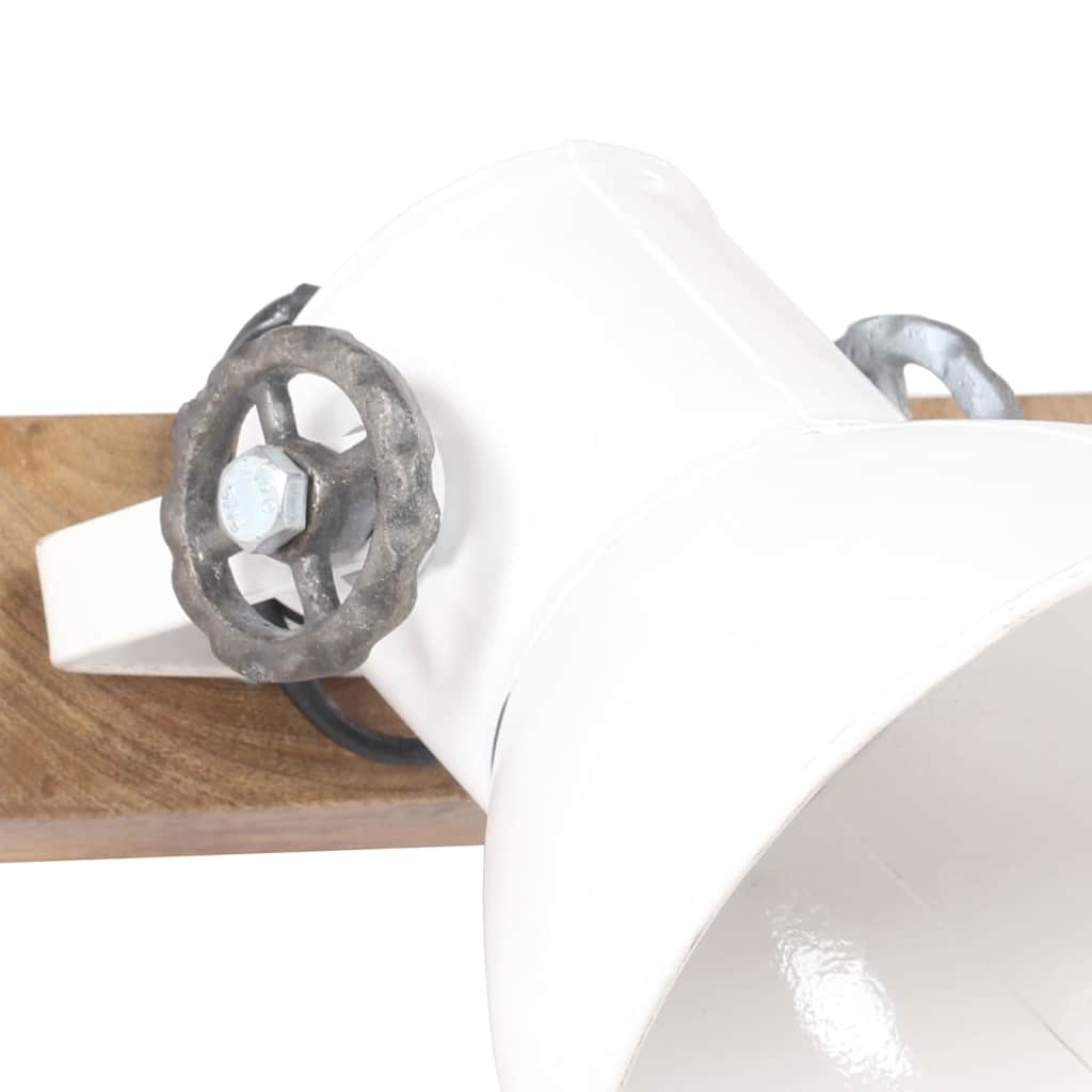 320518 vidaXL Industrial Wall Lamp White 45x25 cm E27