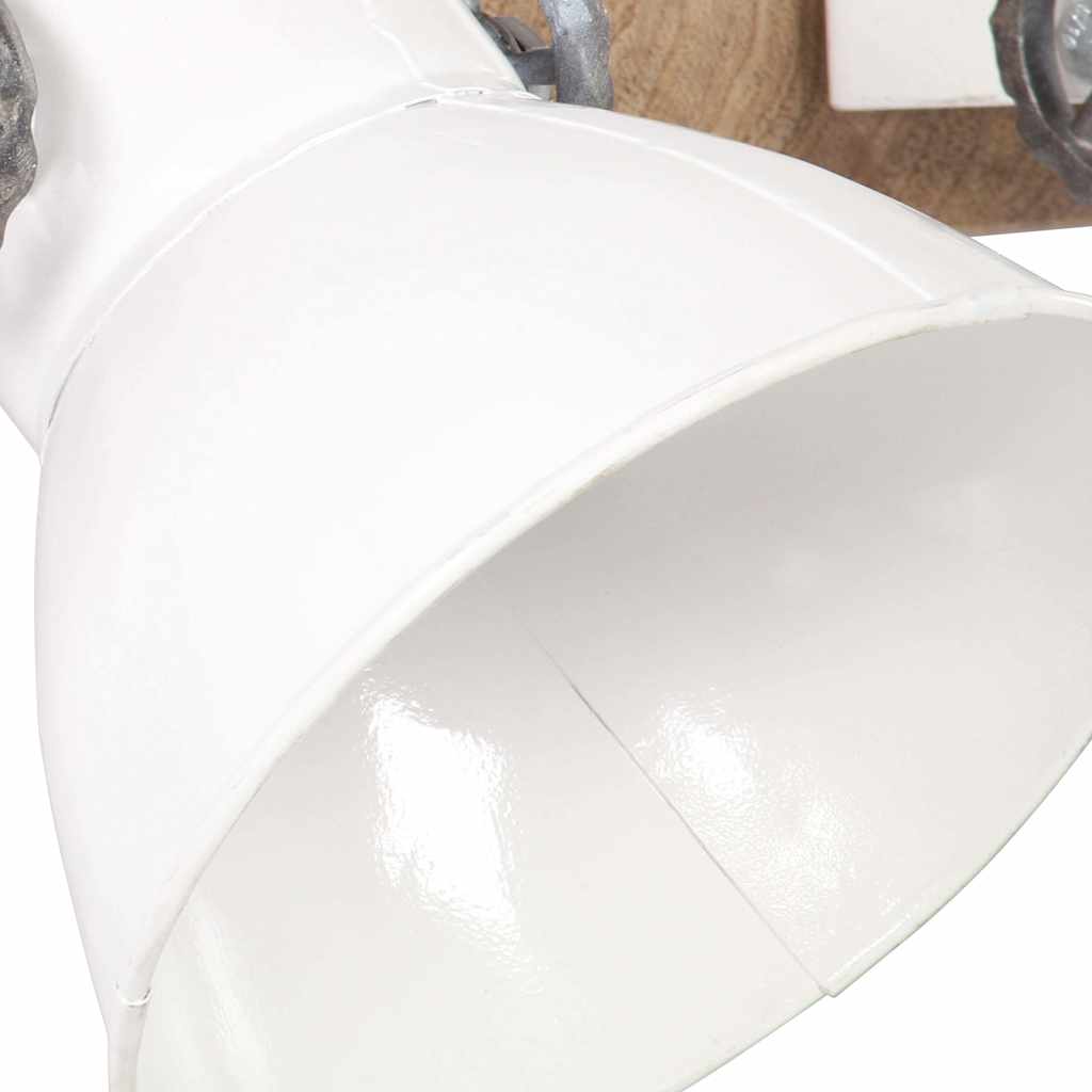 320518 vidaXL Industrial Wall Lamp White 45x25 cm E27