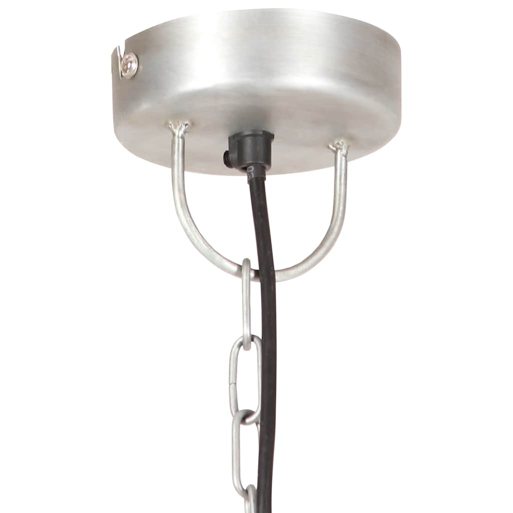 Industrial Hanging Lamp 25 W Silver Round 30 cm E27
