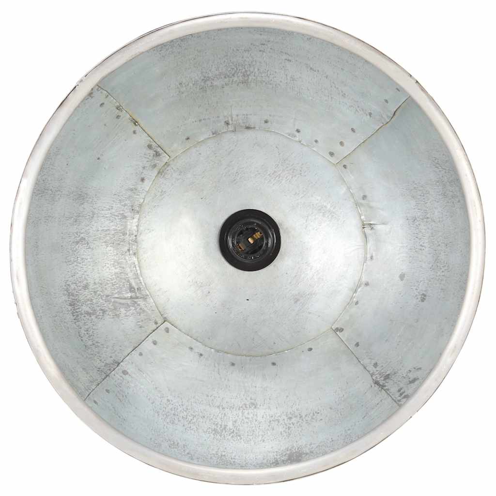 Industrial Hanging Lamp 25 W Silver Round 30 cm E27