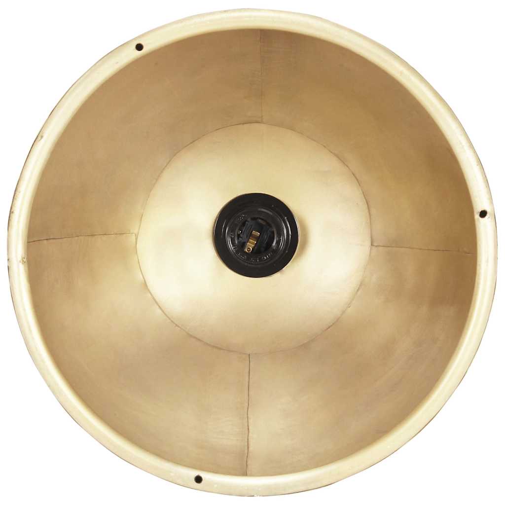 Hanging Lamp | Brass, Brown | Iron with brass plating, Solid mango wood