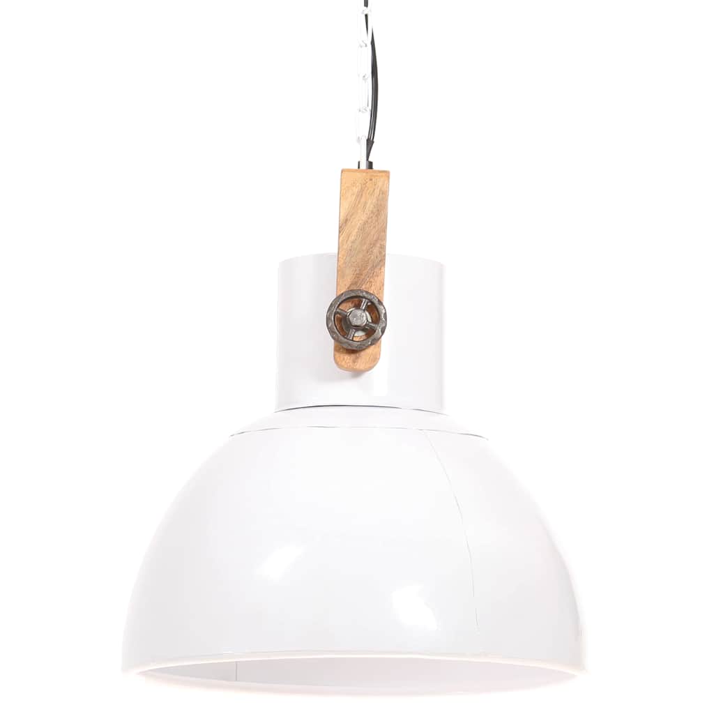Hanging Lamp | White | Powder-Coated Iron | Medium | Hanging Lamp | Round