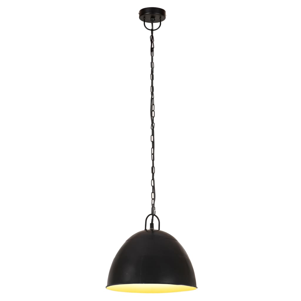 Hanging Lamp | Black | Iron | 31 cm diameter | Hanging Light | Round