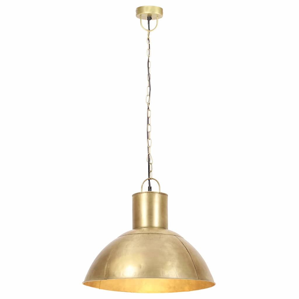 320564 vidaXL Hanging Lamp 25 W Brass Round 48 cm E27