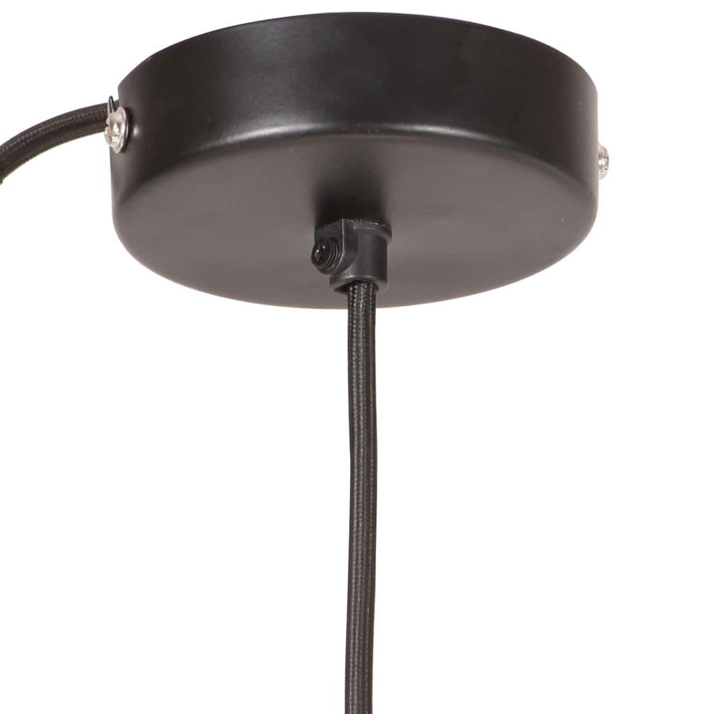 Hanging Lamp 25 W Black Round 17 cm E27