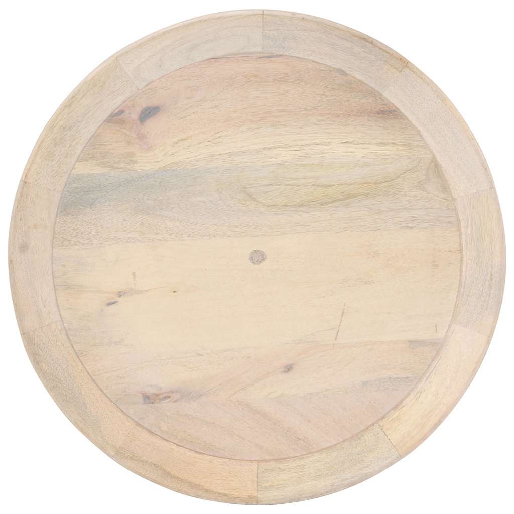 320599 vidaXL Side Table Ø50x55 cm Solid Mango Wood