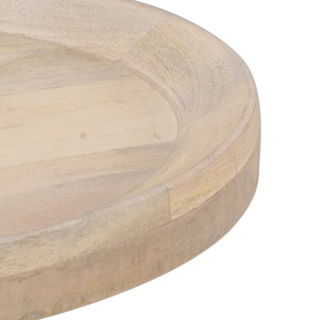 320599 vidaXL Side Table Ø50x55 cm Solid Mango Wood
