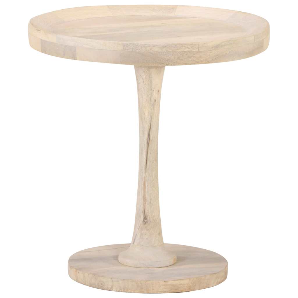 320599 vidaXL Side Table Ø50x55 cm Solid Mango Wood