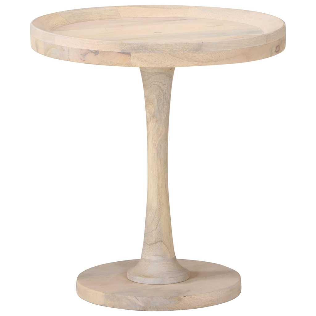 320599 vidaXL Side Table Ø50x55 cm Solid Mango Wood